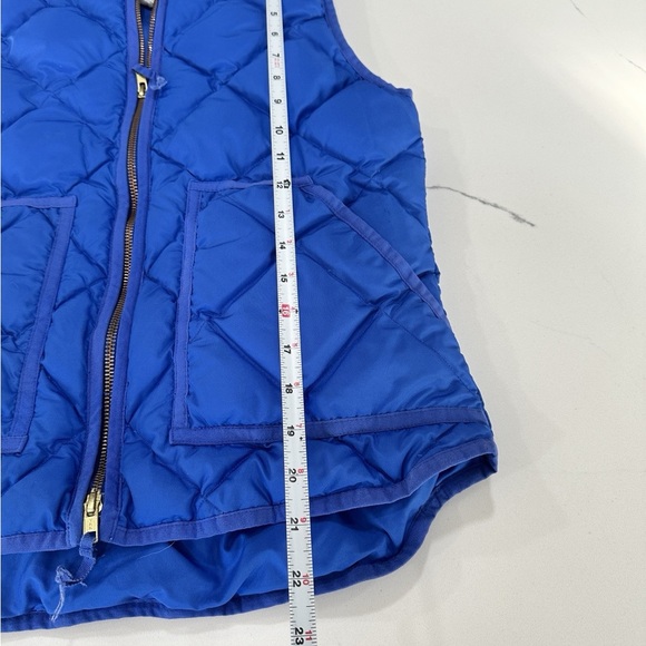 J. Crew Blue Quilted Puffer Vest - Picture 4 of 5